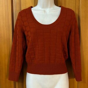 JOIE orange textured sweater